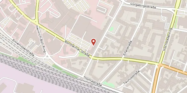 Karte der Umgebung von Bornheimer Straße 156, II. OG, 53119 Bonn