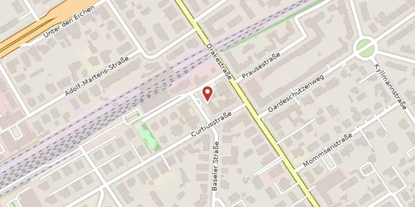 Karte der Umgebung von Baseler Straße 1, 12205 Berlin
