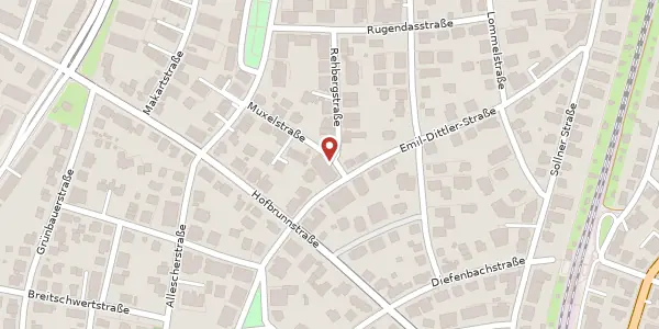 Karte der Umgebung von Muxelstr. 2, 81479 München