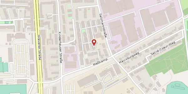 Karte der Umgebung von Dorothea-Petersmann-Weg 70, 48147 Münster