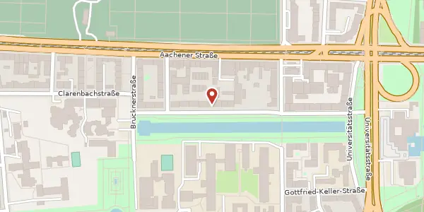 Karte der Umgebung von Clarenbachstr. 156, 50931 Köln