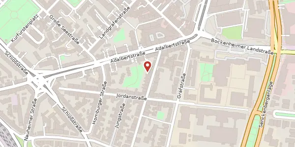 Karte der Umgebung von Kiesstr. 35, 60486 Frankfurt