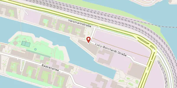 Karte der Umgebung von Lucy-Borchardt-Straße 4, 20457 Hamburg
