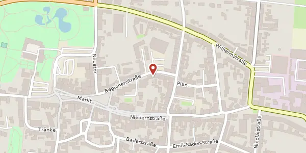 Karte der Umgebung von Beguinenstraße 5, 38364 Schöningen