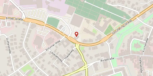 Karte der Umgebung von Emder Str. 2, 26603 Aurich