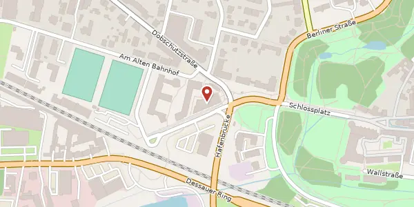 Karte der Umgebung von Dessauer Str. 288 a, 06886 Lutherstadt Wittenberg