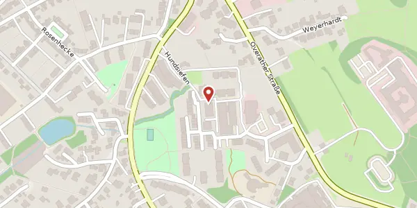 Karte der Umgebung von Sattlerweg 20, 51429 Bergisch Gladbach