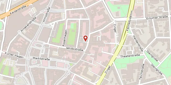 Karte der Umgebung von Osterstraße 7-9, 31134 Hildesheim