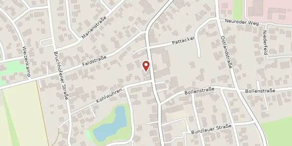 Karte der Umgebung von Bahnhofstraße 30, 27305 Bruchhausen-Vilsen