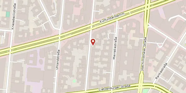 Karte der Umgebung von Fasanenstraße 73, 10719 Berlin