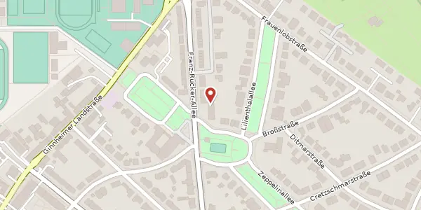 Karte der Umgebung von Zeppelinallee 70, 60487 Frankfurt