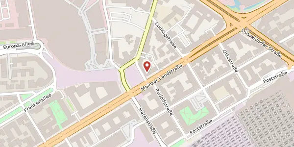 Karte der Umgebung von Mainzer Landstr. 120, 60327 Frankfurt
