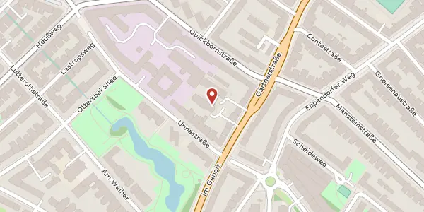 Karte der Umgebung von Gärtnerstraße 120a, 20253 Hamburg