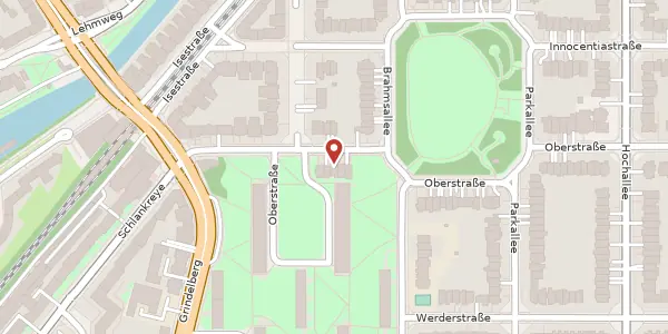 Karte der Umgebung von Oberstraße 24, 20144 Hamburg