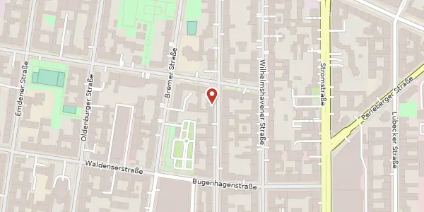 Karte der Umgebung von Bredowstraße 36, 10551 Berlin