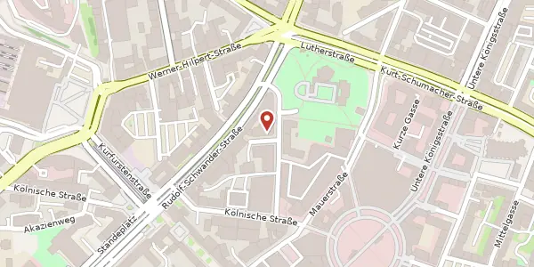 Karte der Umgebung von Kleine Rosenstraße 1-3, 34117 Kassel