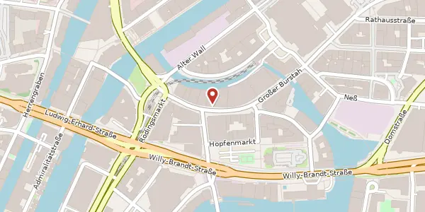 Karte der Umgebung von Großer Burstah 36-38, 20457 Hamburg