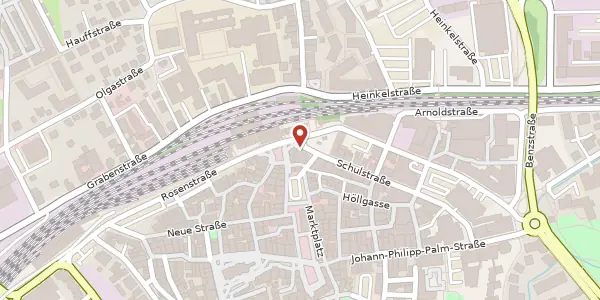 Karte der Umgebung von Karlsplatz 1, 73614 Schorndorf