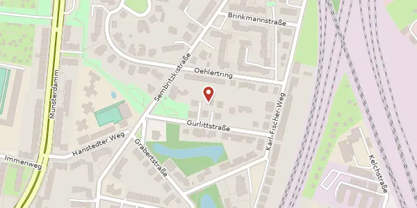 Karte der Umgebung von Gurlittstraße 4e, 12169 Berlin