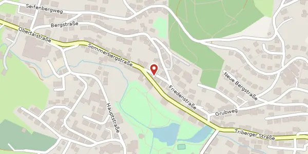 Karte der Umgebung von Friedenstraße 17, 78136 Schonach