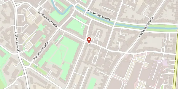 Karte der Umgebung von Suitbertusstr. 77, 40223 Düsseldorf