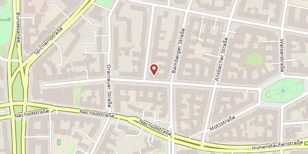 Karte der Umgebung von Regensburger Straße 9, 10777 Berlin