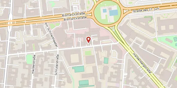Karte der Umgebung von Schillerstraße 5, 10625 Berlin