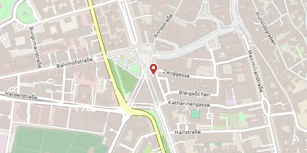 Karte der Umgebung von Konrad-Adenauer-Allee 1, 86150 Augsburg