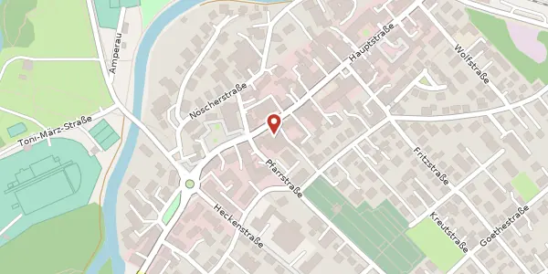 Karte der Umgebung von Hauptstr. 33, 82140 Olching