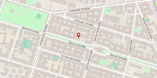 Karte der Umgebung von Bänschstraße 45, 10247 Berlin