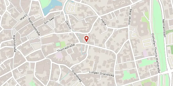 Karte der Umgebung von Thomästr. 19, 59494 Soest