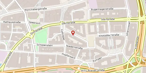 Karte der Umgebung von Burchardstraße 19, 20095 Hamburg