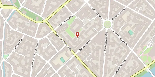 Karte der Umgebung von Klenzestr. 42a, 80469 München