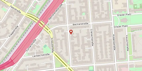 Karte der Umgebung von Menzelstraße 26, 12157 Berlin