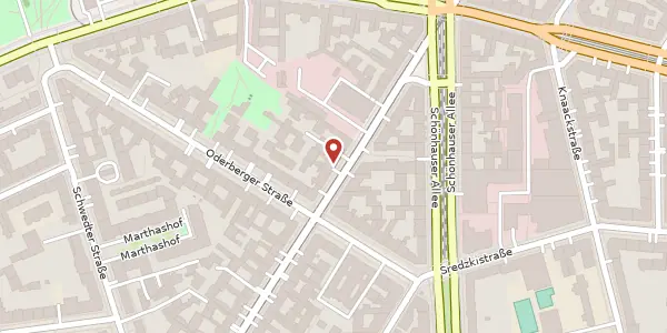 Karte der Umgebung von Kastanienallee 12, 10435 Berlin