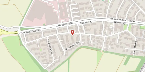 Karte der Umgebung von Wingertsäcker 19, 68535 Edingen-Neckarhausen