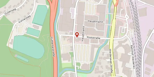 Karte der Umgebung von Poststr. 17, 57076 Siegen