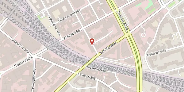 Karte der Umgebung von Hinüberstraße 19, 30175 Hannover