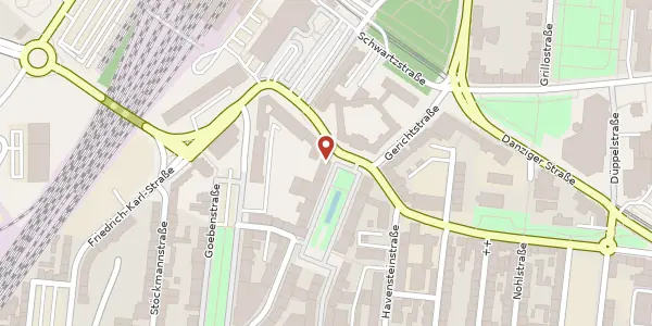 Karte der Umgebung von Poststr. 7, 46045 Oberhausen