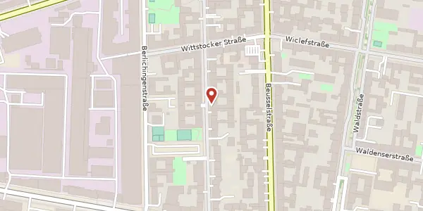 Karte der Umgebung von Rostocker Straße 14, 10553 Berlin