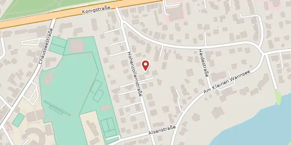 Karte der Umgebung von Hohenzollernstraße 4a, 14109 Berlin