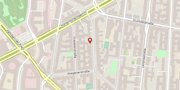 Karte der Umgebung von Sigmaringerstraße 23, 10713 Berlin