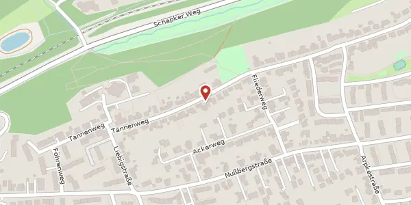 Karte der Umgebung von Tannenweg 60, 58638 Iserlohn