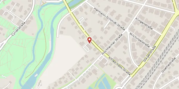 Karte der Umgebung von Alfred-Hess-Straße 8, 99094 Erfurt