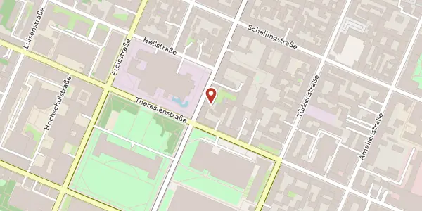 Karte der Umgebung von Barer Str. 44, 80799 München