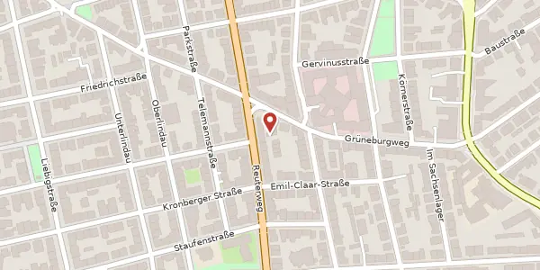 Karte der Umgebung von Grüneburgweg 39, 60322 Frankfurt
