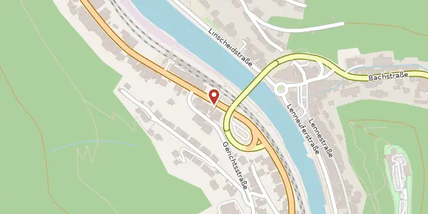 Karte der Umgebung von Bahnhofstr. 13, 58762 Altena