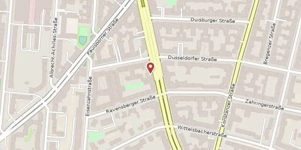 Karte der Umgebung von Brandenburgische Straße 43, 10707 Berlin
