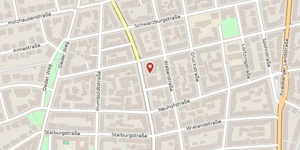 Karte der Umgebung von Eckenheimer Landstr. 100-104, 60318 Frankfurt