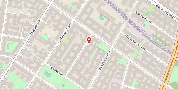 Karte der Umgebung von Schliemannstraße 23, 10437 Berlin